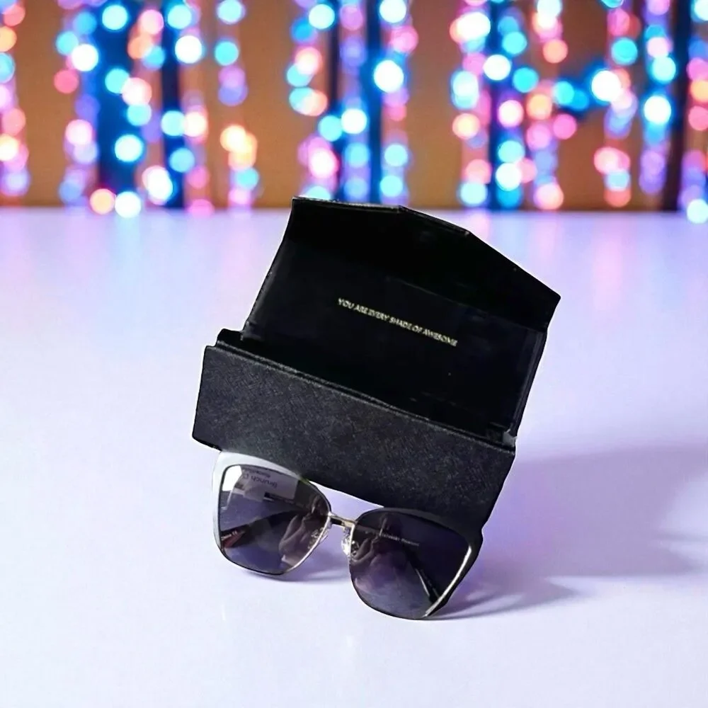 Prive Revaux Brunch Date Women's Sunglasses in Caviar Black & Gold New In Case